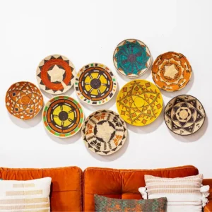 12-Pack Tribal Style Baskets Wholesale