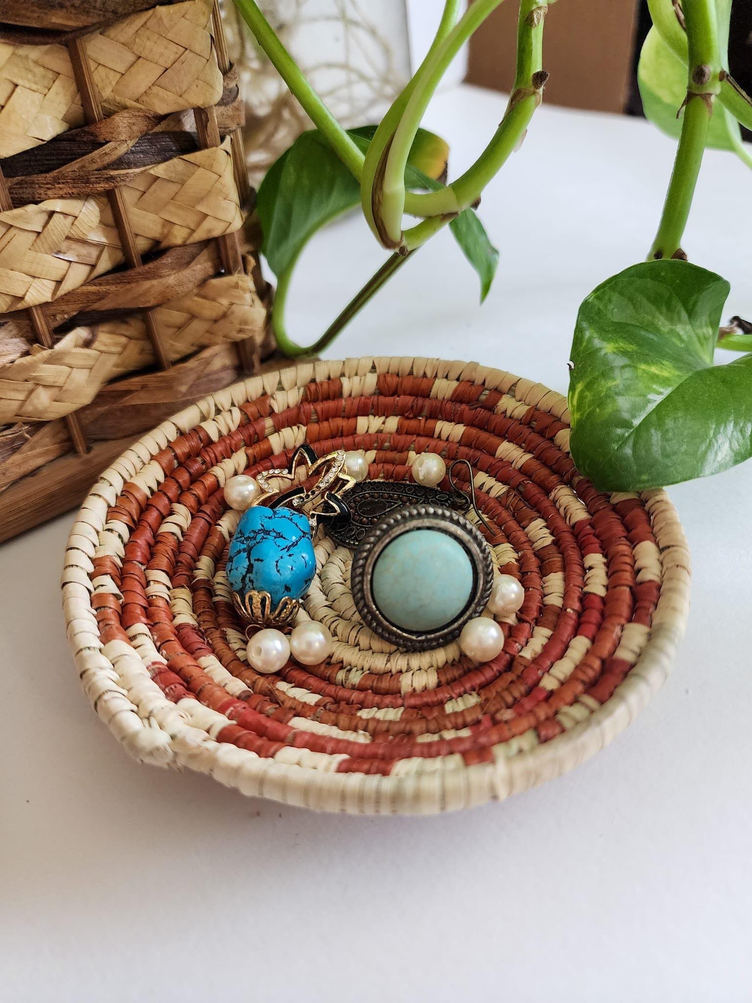 12-Piece Mini Woven Basket Set, 3 Inch Assorted Handwoven Baskets, Southwestern Boho Decor, Small Trinket & Jewelry Bowls, Gift Set - Image 6
