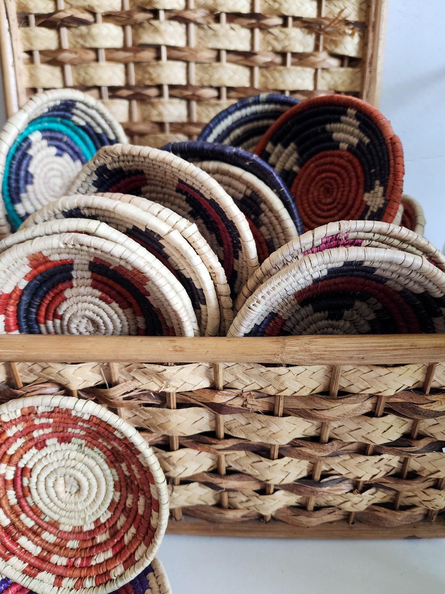 12-Piece Mini Woven Basket Set, 3 Inch Assorted Handwoven Baskets, Southwestern Boho Decor, Small Trinket & Jewelry Bowls, Gift Set - Image 3