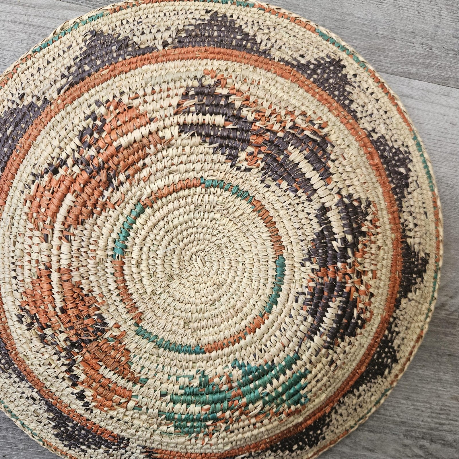 Southwestern Boho Hand Woven Dream Basket | Tribal-Inspired Wall Decor, 13.5–14 Inch - Image 3