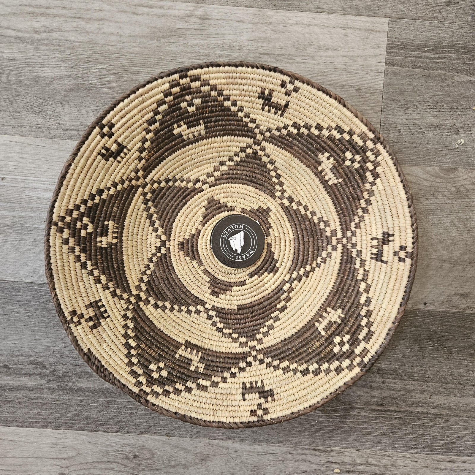Southwestern Boho Hand Woven Dream Basket | Tribal-Inspired Wall Decor, 13.5–14 Inch - Image 3