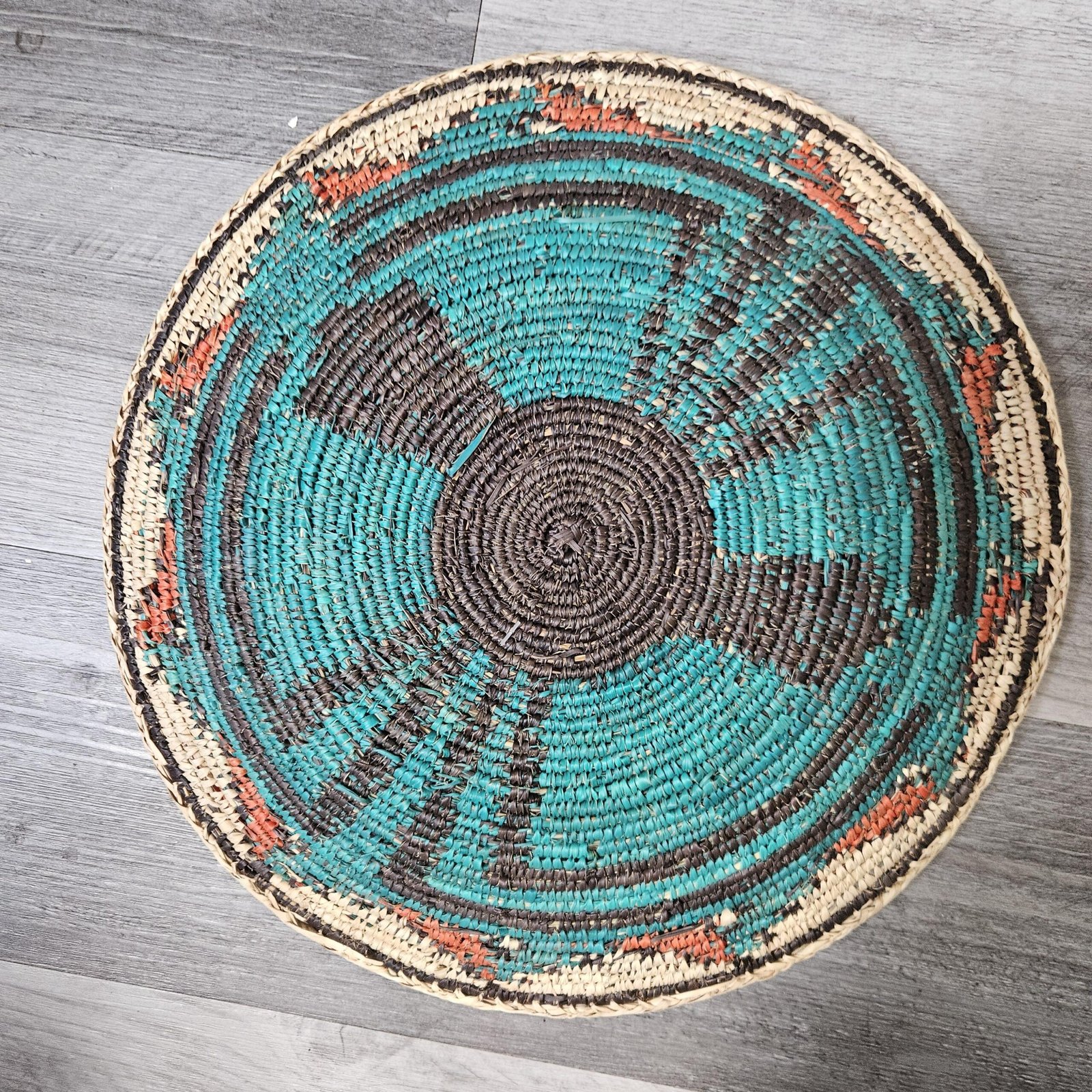 Southwestern Boho Hand Woven Dream Basket | Tribal-Inspired Wall Decor, 13.5–14 Inch - Image 5