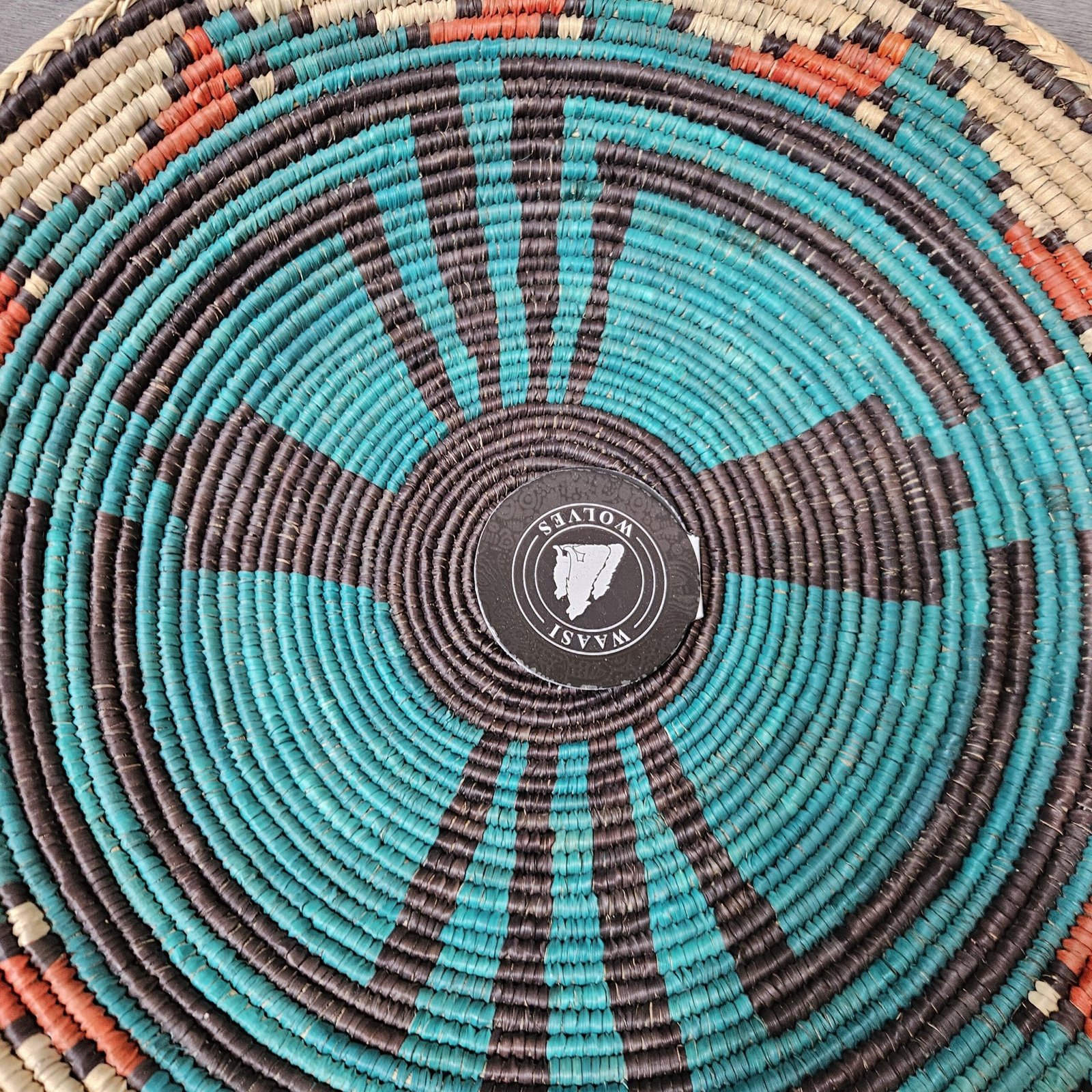 Southwestern Boho Hand Woven Dream Basket | Tribal-Inspired Wall Decor, 13.5–14 Inch - Image 6