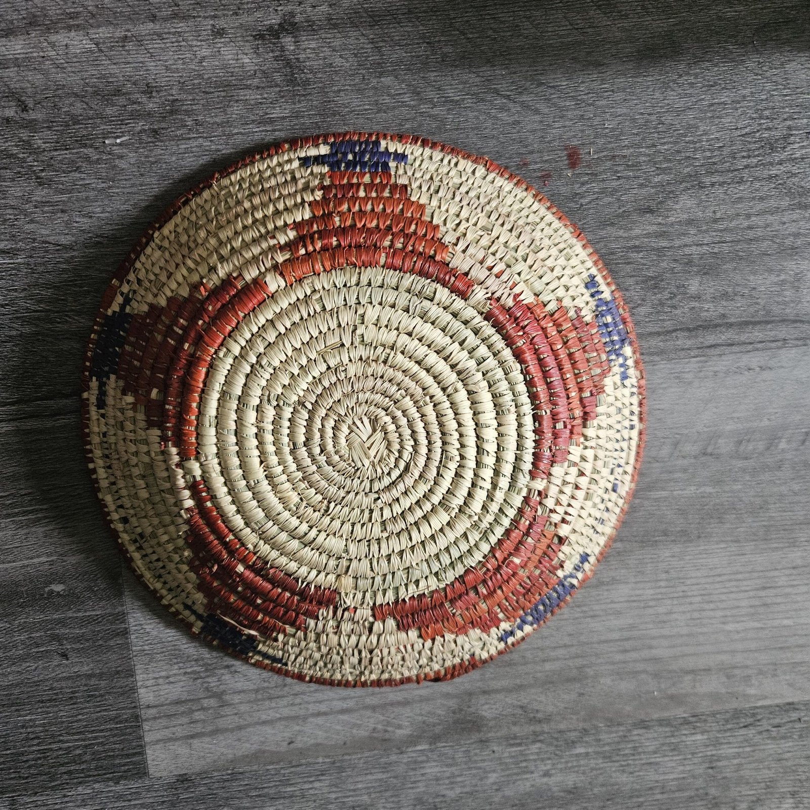 Terracotta Boho Wall Basket | Handwoven African Wall Art | Basket Wall Decor | Rustic Farmhouse Accent | 10 Inch Basket - Image 2