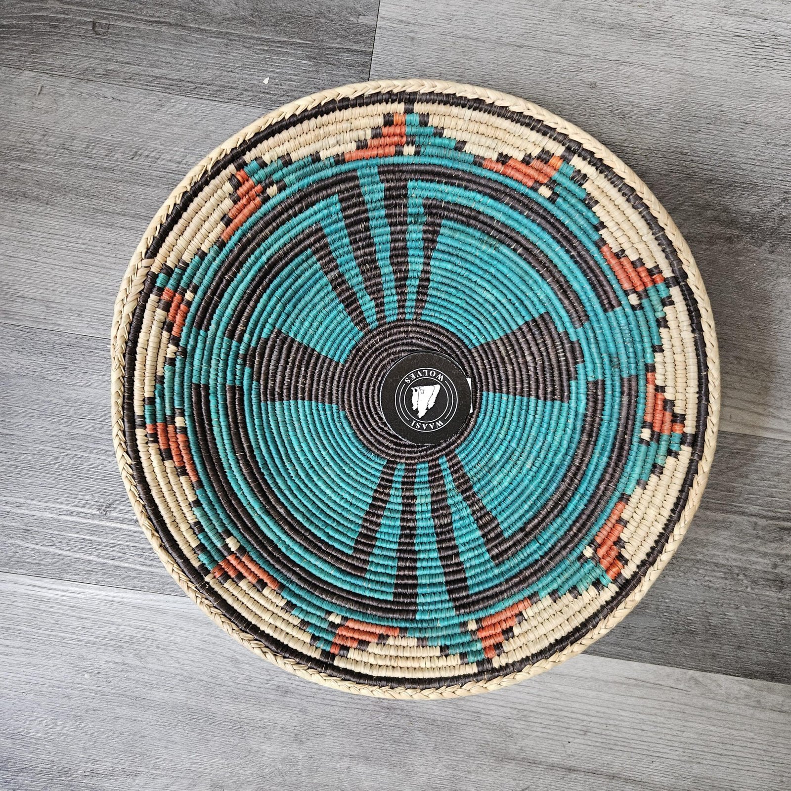 Southwestern Boho Hand Woven Dream Basket | Tribal-Inspired Wall Decor, 13.5–14 Inch - Image 4