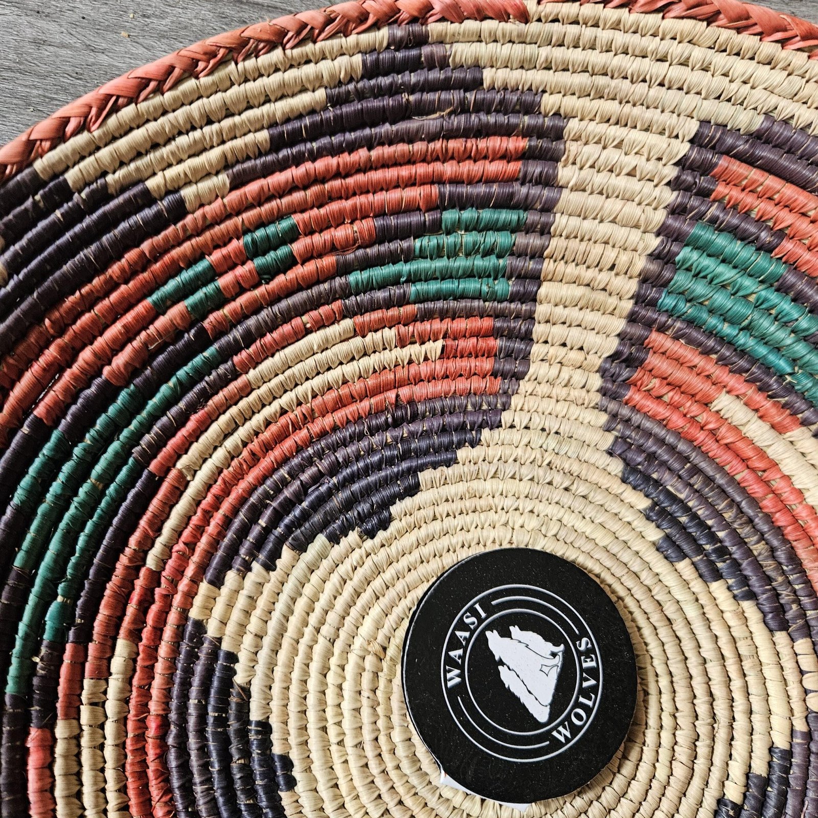 Southwestern Boho Hand Woven Dream Basket | Tribal-Inspired Wall Decor, 13.5–14 Inch - Image 5