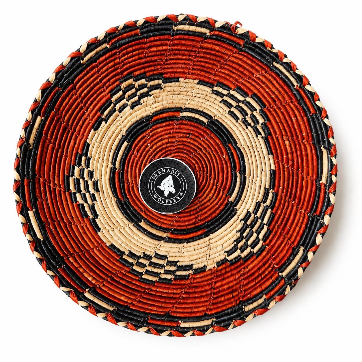 Handwoven Wicker Basket | Boho Table Centerpiece, Wall Decor - Image 5